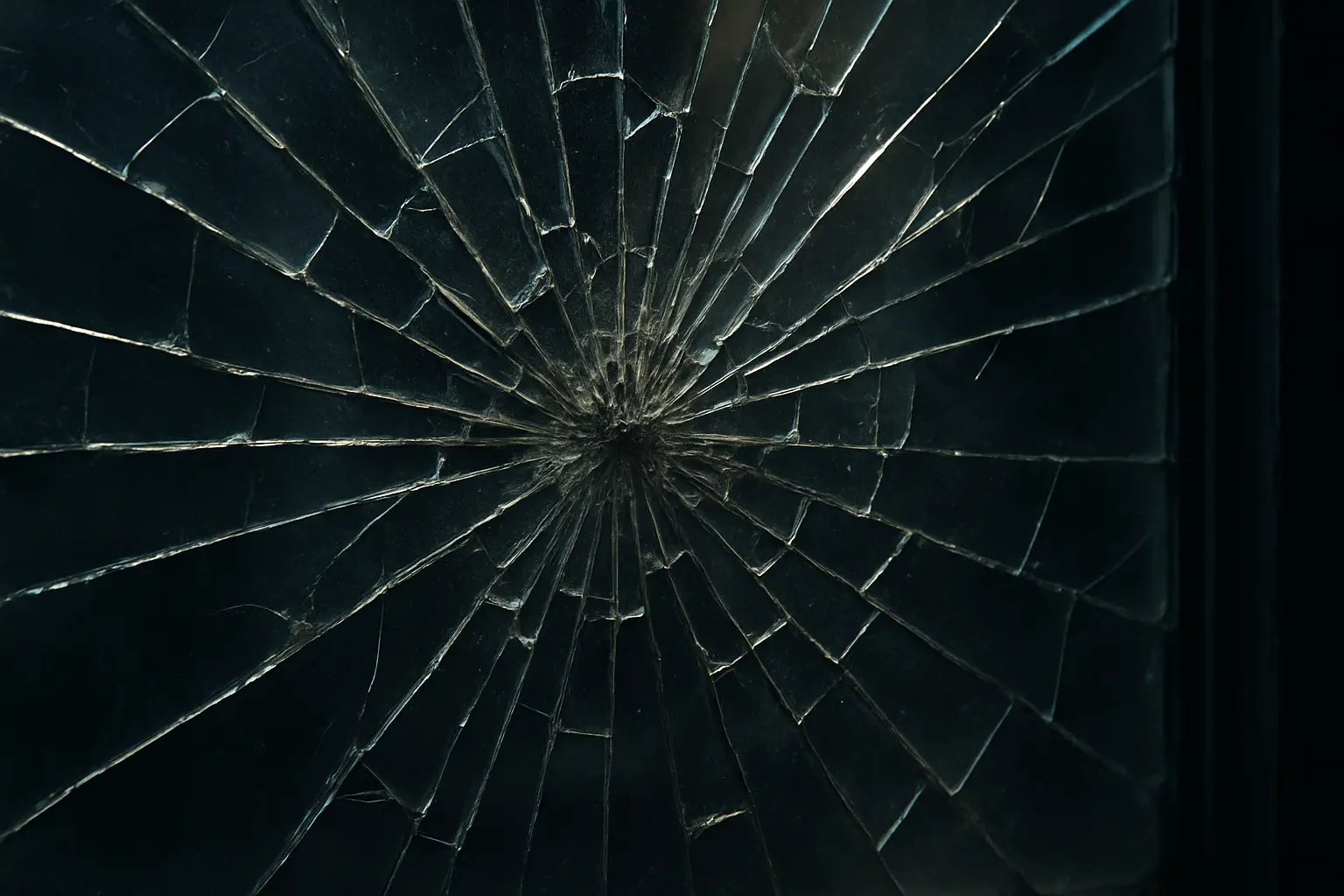 Broken window in Toronto home needing emergency glass repair